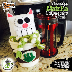 Emerald City Comicon 2017 Exclusive Purridge Matcha Catpuccino Edition Plush by Furry Feline Creatives
