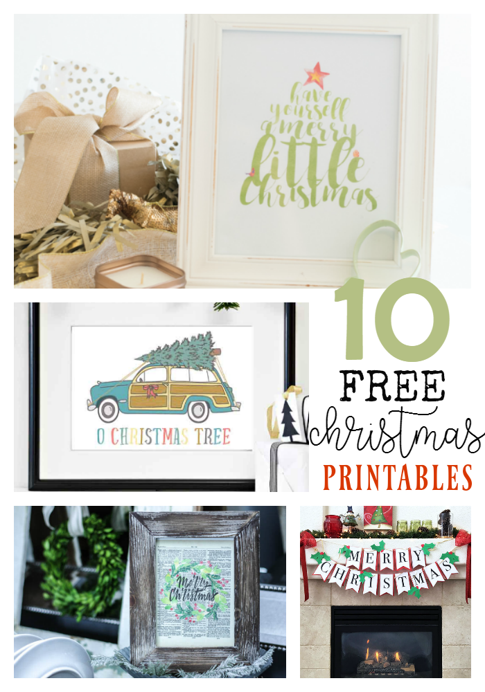 10 Free Christmas Printables at GingerSnapCrafts.com #printables #Christmas