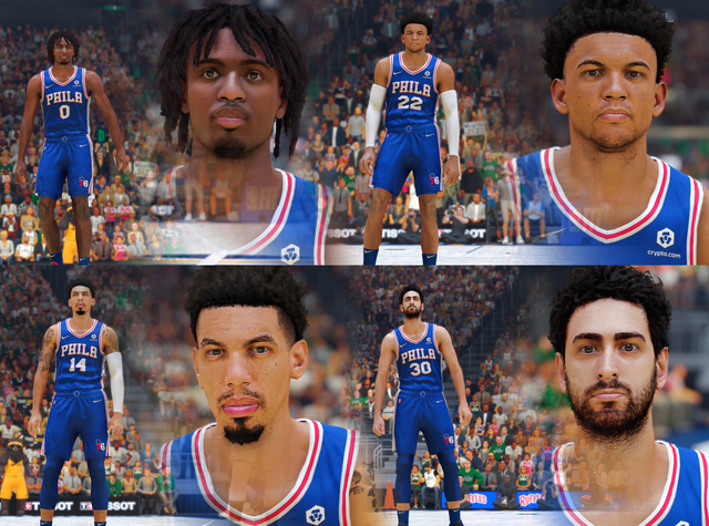 76ers Players Cyberfaces Minipack by PPP | NBA 2K22