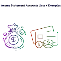 Income Statement Accounts Lists
