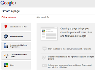 how to create a google page for business