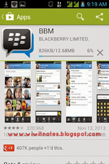 Instal BBM di Play Store