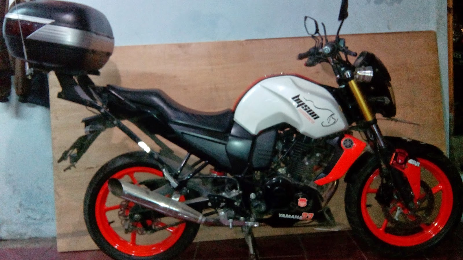 Modifikasi Byson Putih Modifikasi Motor Simpel