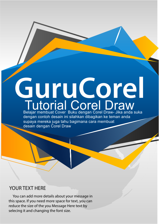 Cara Mudah 20 Menit Membuat COVER  BUKU  Dengan Corel Draw Terbaru Guru Corel