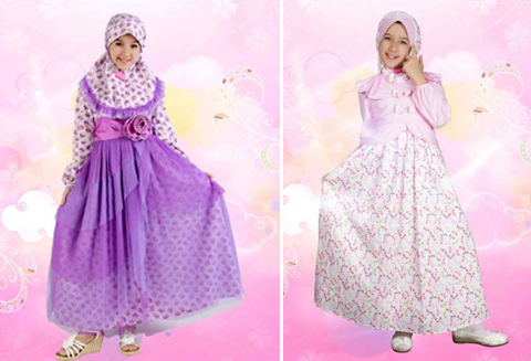 baju dress muslim anak