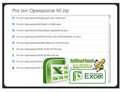 Download Contoh File Untuk Ijin Operasional Sekolah Madrasah/Dasar