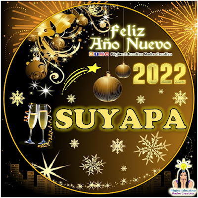 Nombre SUYAPA por Año Nuevo 2022 - Cartelito mujer