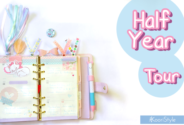 Koori Style, KooriStyle, Planner, Kikki K, Kikki, Filofax, Tour, 2016, Half Year, Monthly, Weekly, Cute, Kawaii, Decoration, Inserts, Time planner, Ring planner, stickers, Stationery, Bookmarks, Post its, Envelope, Bag, DIY, Video