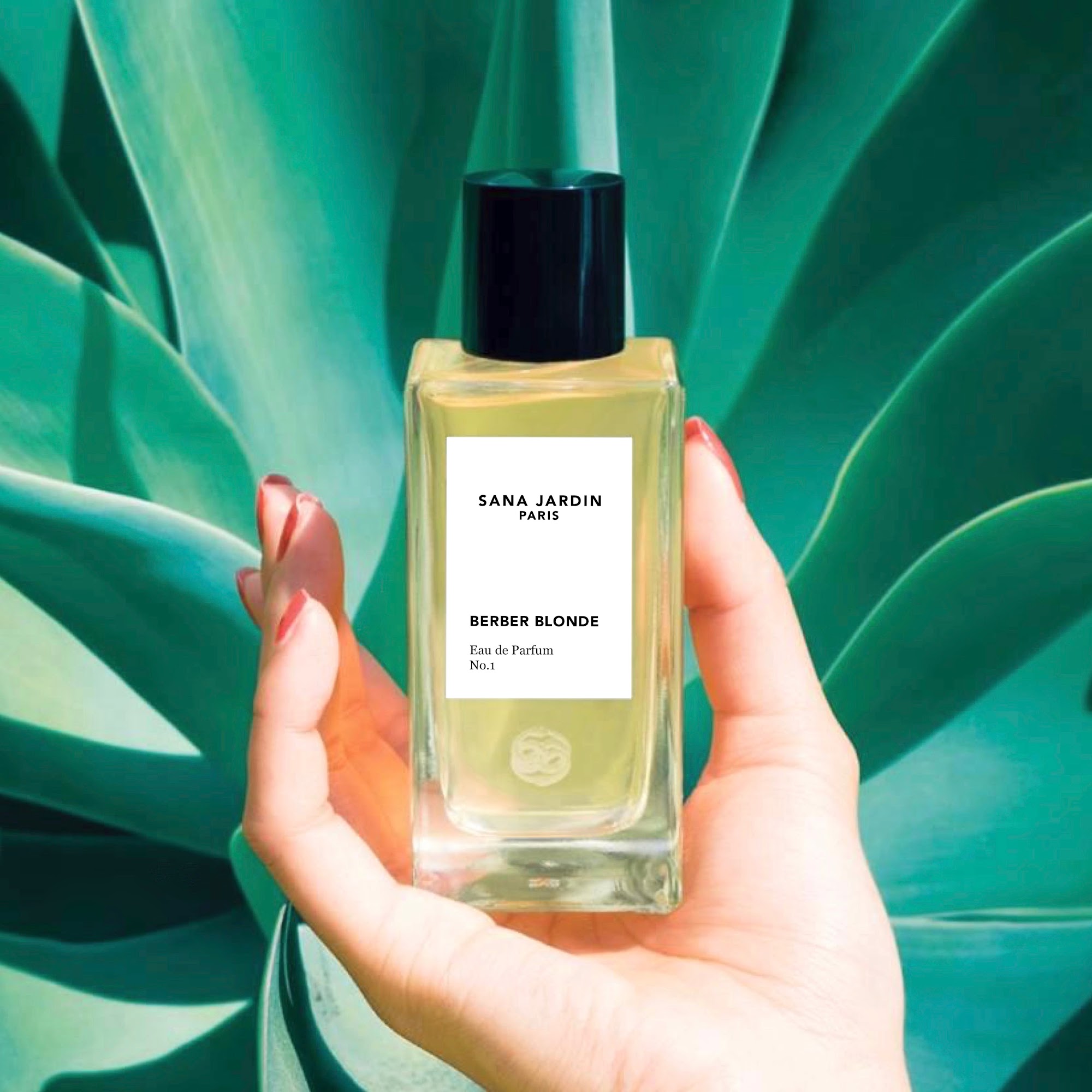 An advert for the perfume Berber Blonde by Sana Jardin