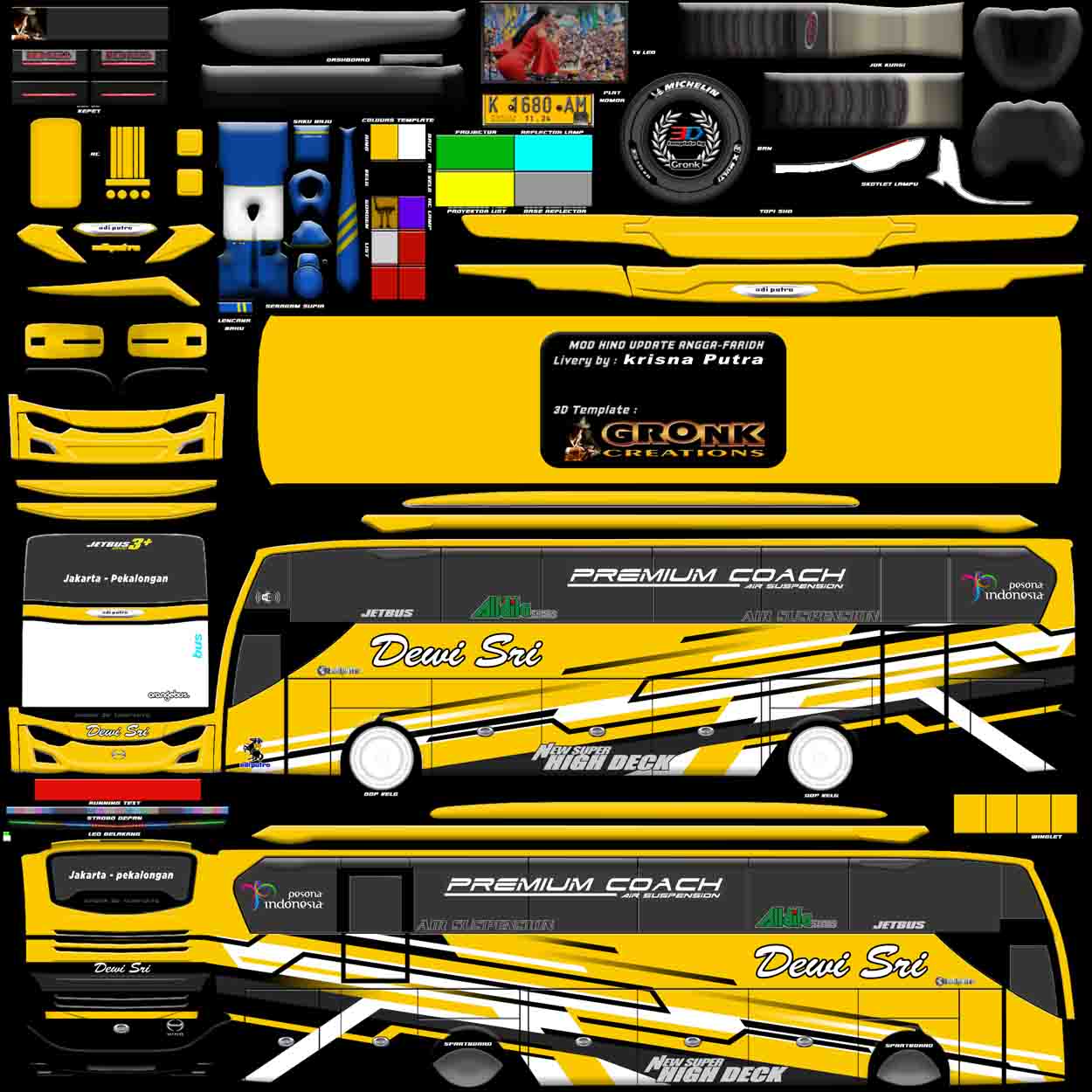 livery bussid dewi sri kuning