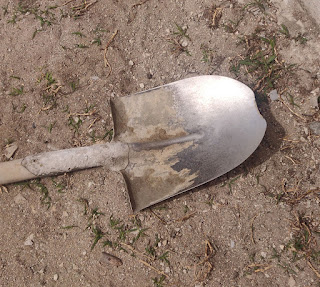 A broken shovel