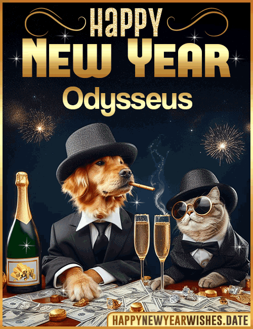 Happy New Year wishes gif Odysseus