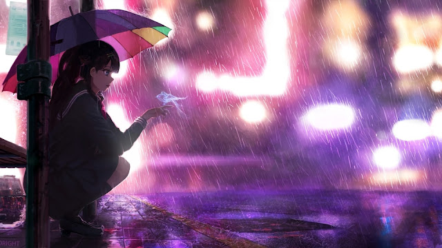 Loneliness-Alone-Anime-HD-Background