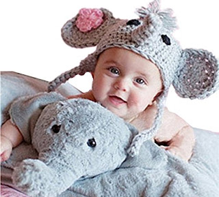 Baby Elephant Crochet Hat