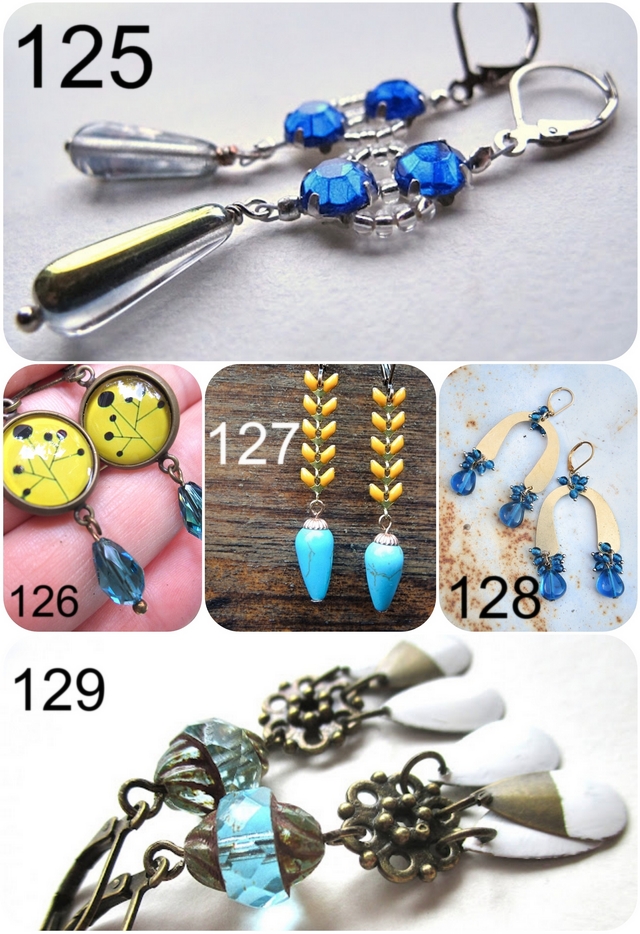 DIY verzameld/collected - juwelen met druppels/jewelery with drop beads and shapes