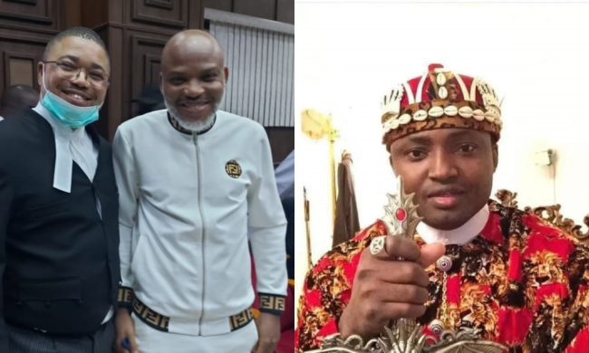 Nnamdi Kanu's Lawyer Drags Simon Ekpa To Court Over Killings In The South East