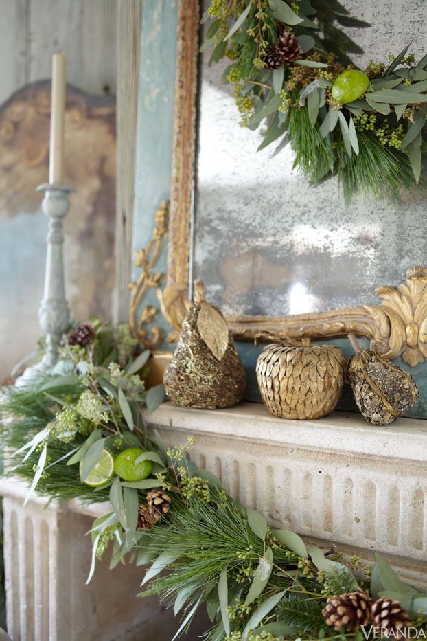 36 Ways to Decorate the Christmas  Fireplace Mantel Hello 