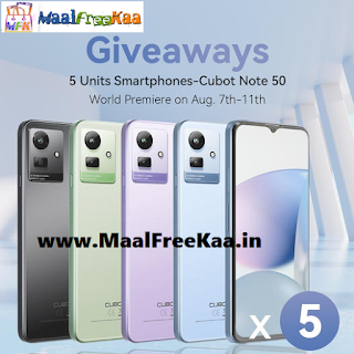 Free Smartphone Giveaway: Cubot Note 50