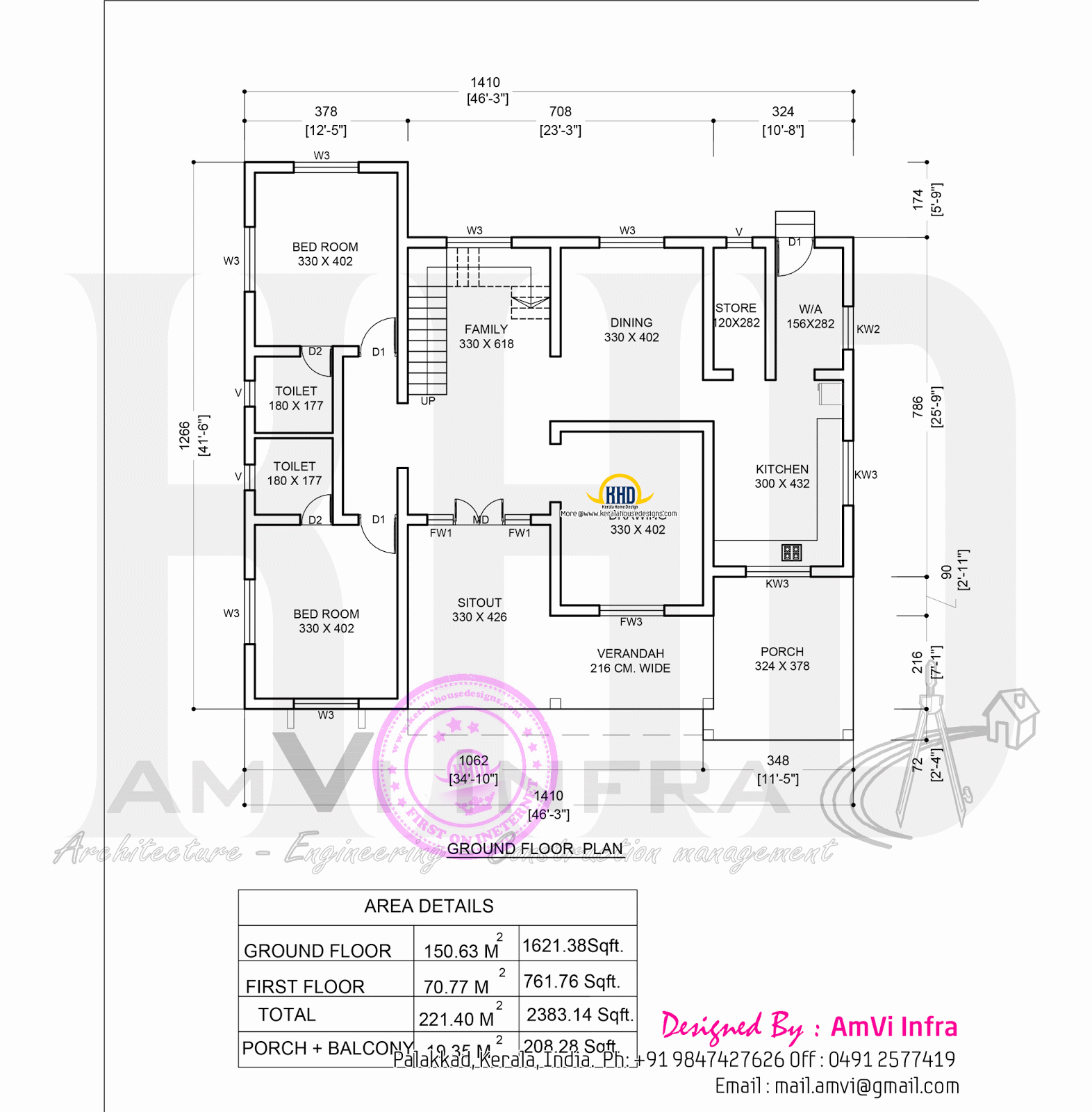 North Indian unique floor  plan  keralahousedesigns