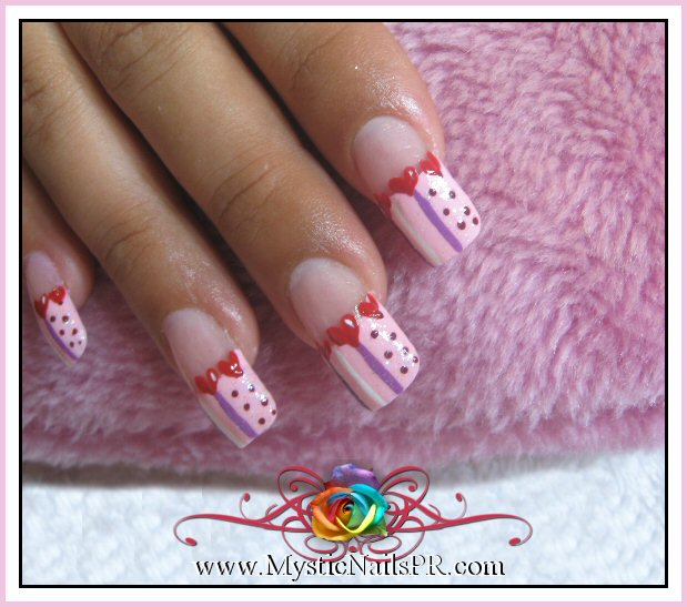 Mystic Nails ~ Jenz Art Creations: ..::: VALENTINE NAIL ART :::..