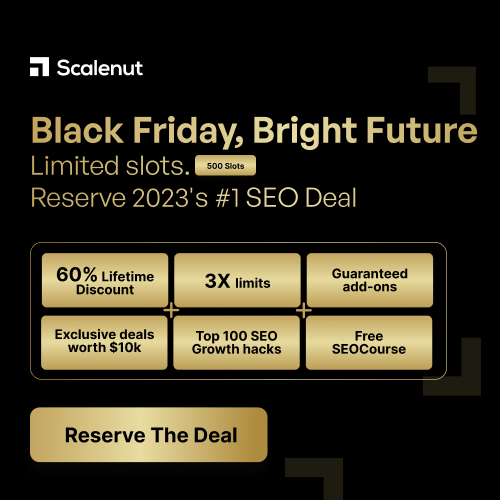 Unleash the Power of AI-SEO with the Biggest Black Friday Deal!