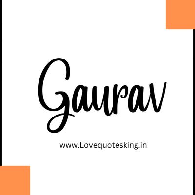 gaurav stylish name