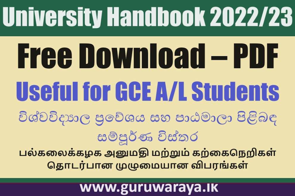 University Handbook 2022/23 - Free Download – PDF