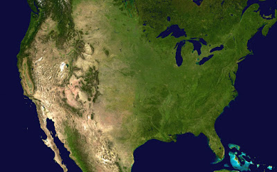 North America topography