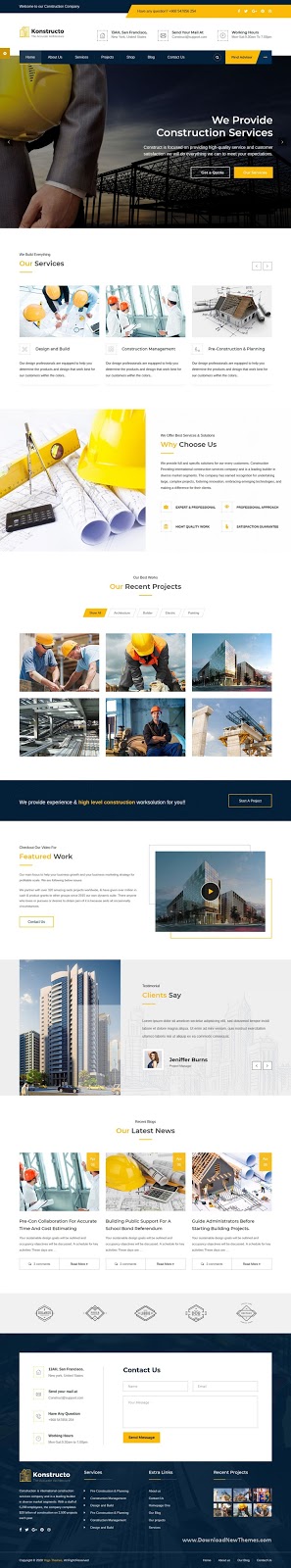 Premium Construction and Architecture WordPress Theme 