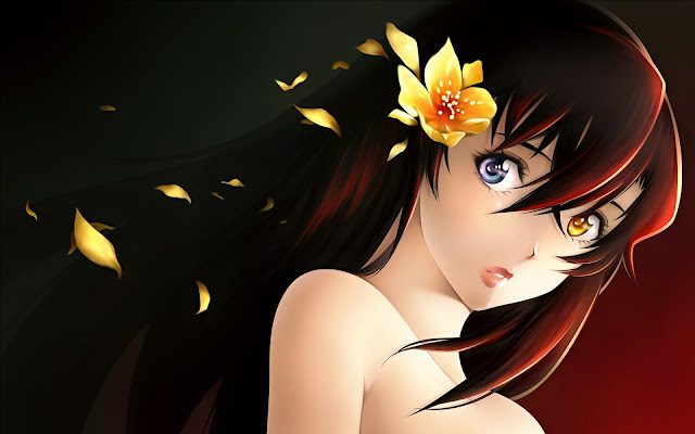 Anime Girl Colored Eyes HD Wallpaper