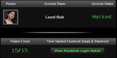 Final Visit count on Facebook hacked