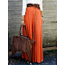 Solid Color Long Skirt 50%OFF 