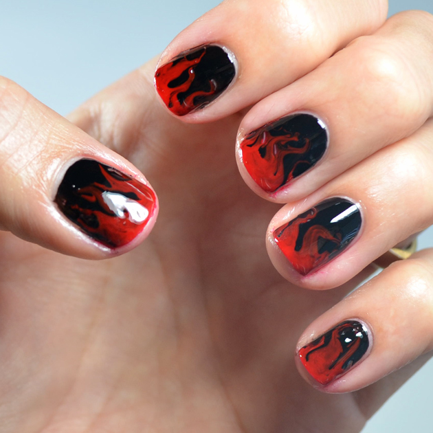 red #nails #rose #black ad red | Rose nail design, Rose nails, Homecoming  nails acrylic