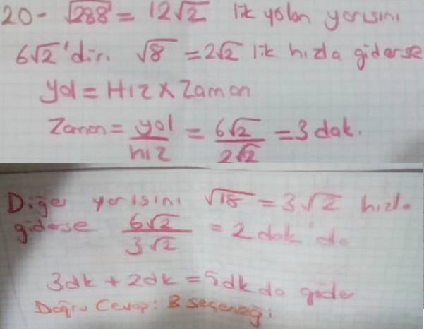 2015-2016 TEOG 1. DÖNEM Çıkmış Matematik Soruları ve Çözümleri