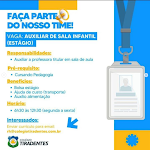 Vaga de Auxiliar de Sala Infantil (Estágio) em Fortaleza/CE