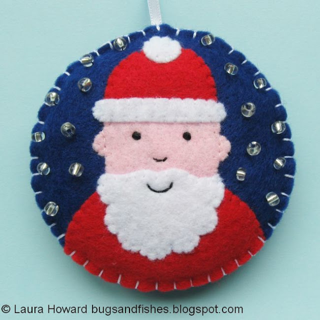 felt Santa ornament