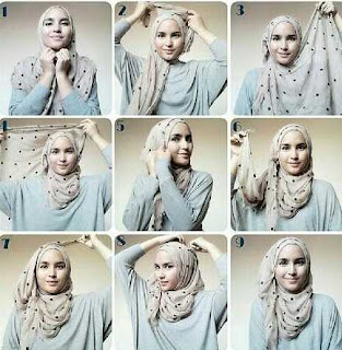 Tutorial Hijab Pashmina Tanpa Ninja dengan Gambar