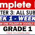 GRADE 1 COMPLETE DAILY LESSON LOG (Quarter 3: WEEKS 1-10) Free to Download