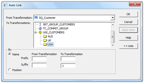 Informatica PowerCenter port Link Tool