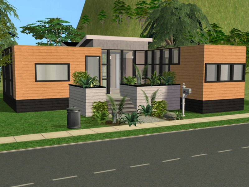 The Sims Editing Blog: Small Modern House by Funny