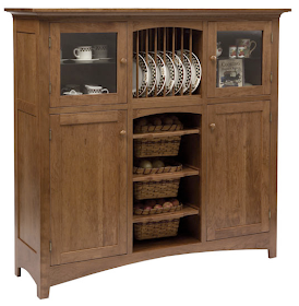 wood cabinet with veggie bins