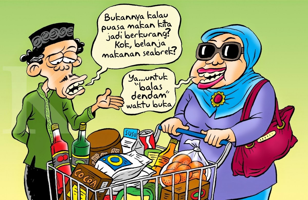 GAMBAR KARTUN PUASA LUCU  KUMPULAN CERITA RAMADHAN 