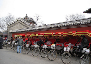 The rickshaw in Beijing, which you will experience during the Hutong tour.