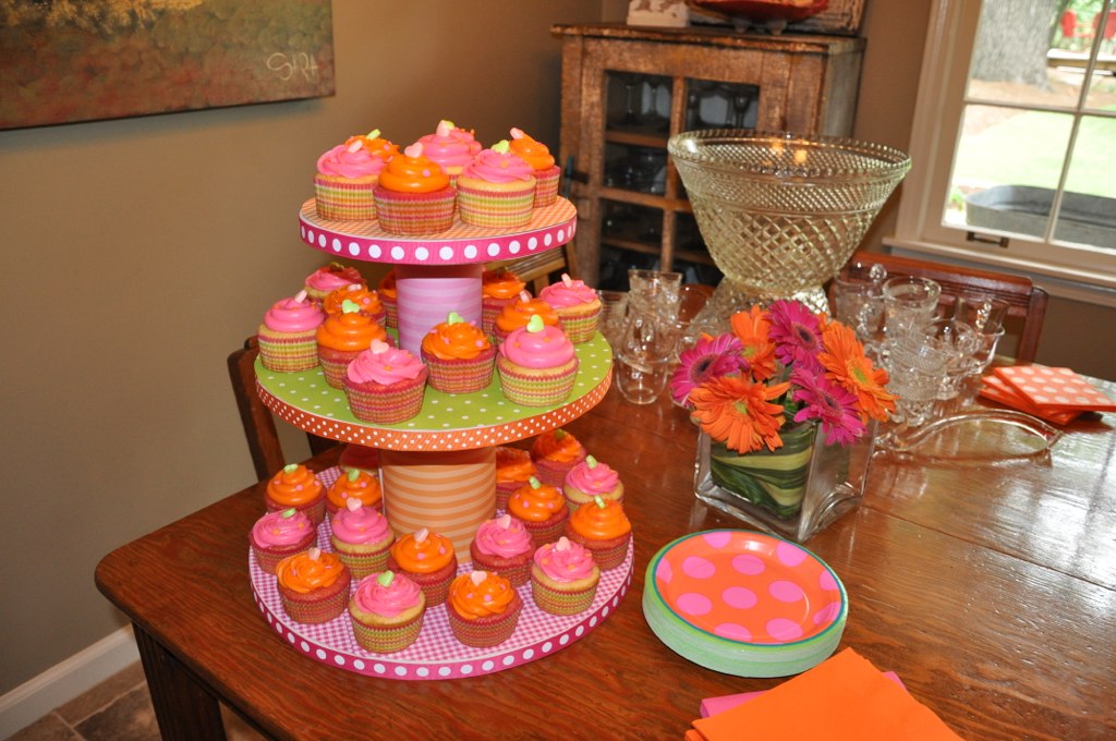 Indulge With Me: Pink and Orange baby shower