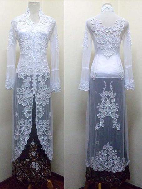 seputar bunda Model Baju  Kebaya  Pengantin Putih 2012