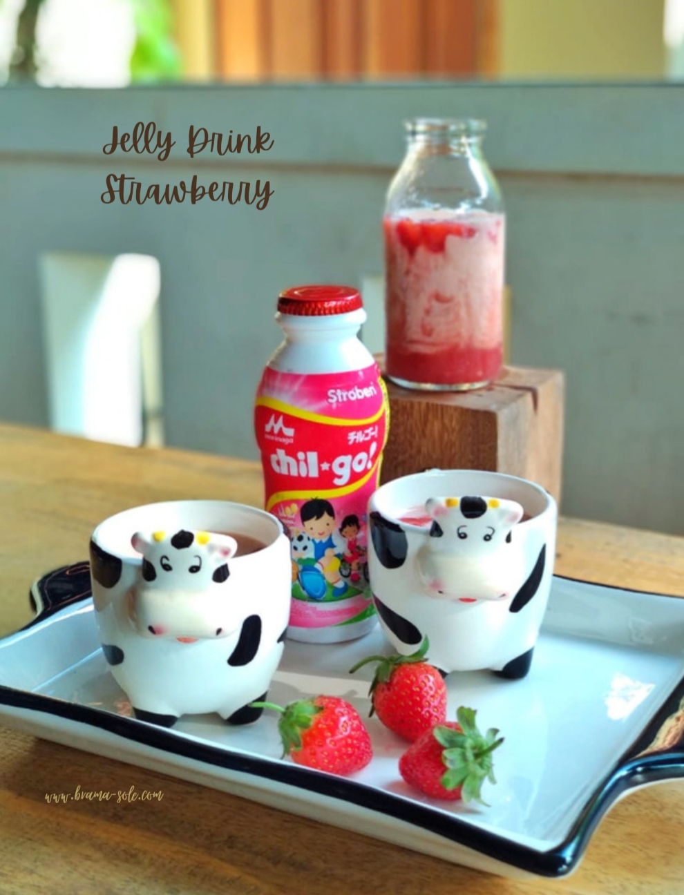 Strawberry Milk Jelly Drink