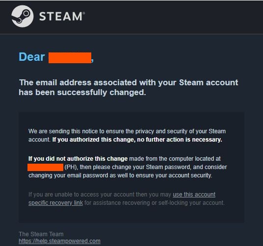 Steamアカウントが乗っ取られた話 その対処法 オクヒラブログ