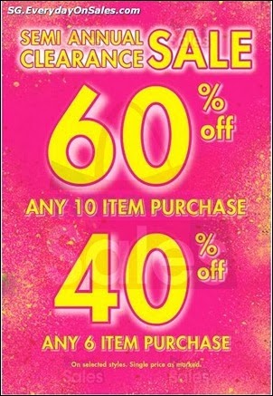 Semi Annual Sale - Further Markdowns Singapore La Senza Jualan Gudang Jimat Deals EverydayOnSales Offers