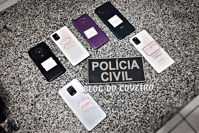 Polícia Civil recupera celulares e aguarda donos para a devolução em Cocal