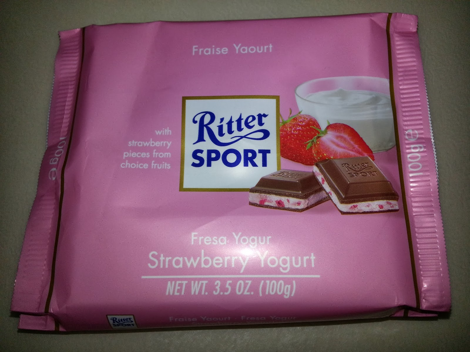 Cakes By Mercy: Ritter Sport Chocolate - Strawberry Yoghurt